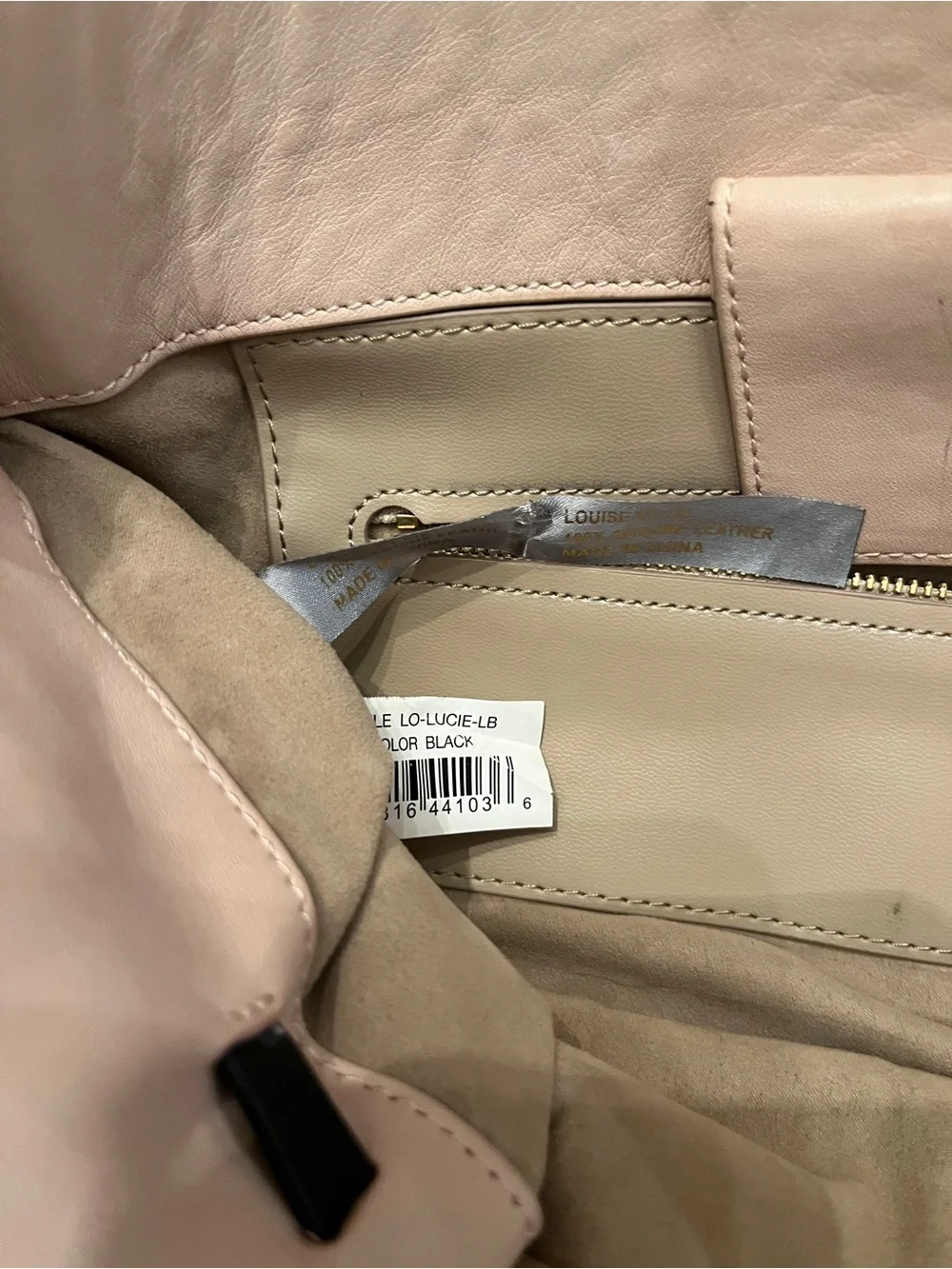 Louise Et Cie Leather Bucket bag with bow tie